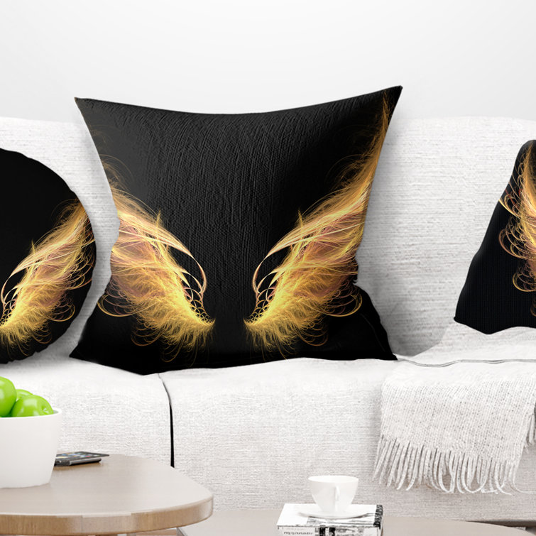 Bless international Abstract Angel Wings Pillow Wayfair Canada